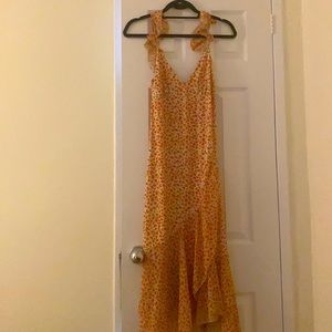 Zara sweetheart neckline dress